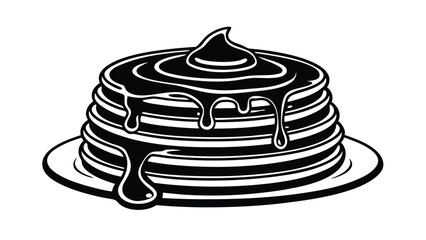 Pancakes Stack with Syrup