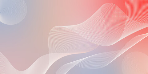 Minimalist banner background, pastel colorful, pink and yellow gradations. Circle effect style geometric, abstract background.
