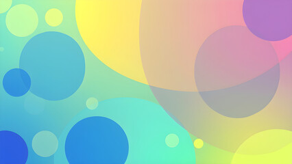 Abstract Geometric Curves Texture in Blue Yellow and Green background