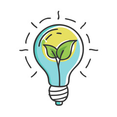 sustainable light bulb icon, sustainable light bulb vector illustration-simple illustration of sustainable light bulb, perfect for sustainable light bulb logos and icons