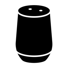 smart home speakervector silhouette icon - perfect for electronics-themed crafts, decals, or SVG projects.