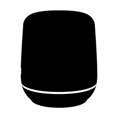 smart home speakervector silhouette icon - perfect for electronics-themed crafts, decals, or SVG projects.