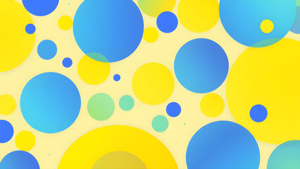 Abstract Geometric Curves Texture in Blue Yellow and Green background