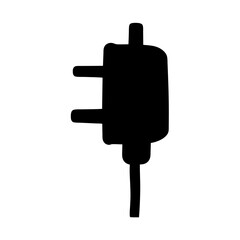smart plugvector silhouette icon - perfect for electronics-themed crafts, decals, or SVG projects.