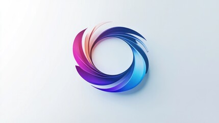 Abstract swirling ring