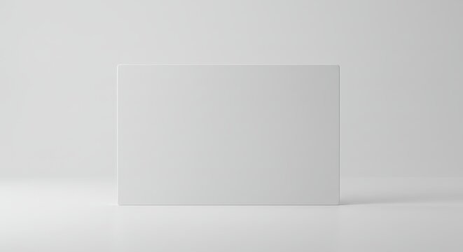 Blank White Rectangle Mockup - Clean, minimal, and versatile. Perfect for presentations, branding, and product displays. Symbolizes simplicity, purity, potential, and space. Ready for your design