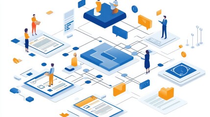 Obraz premium A comprehensive view of developing a regulatory compliance strategy, focusing on formulating effective compliance policies.