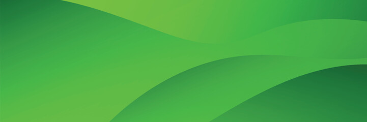 green wavy background. minimalist banner with eco theme. Vector EPS 10