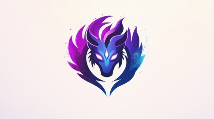 Obraz premium Abstract wolf emblem