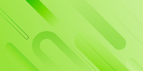 green abstract background, minimalist banner geometric shape. Vector Illustration