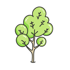 tree with green buds icon, tree with green buds vector illustration-simple illustration of tree with green buds, perfect for tree with green buds logos and icons