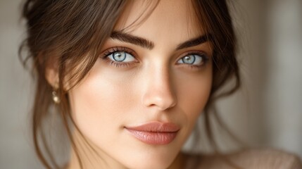 Obraz premium Enigmatic gaze of a captivating beauty