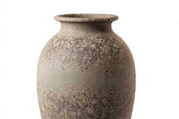 Earthy toned stoneware vase. Neutral colors.