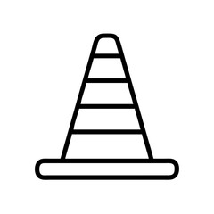 Construction Barrier Marking Off a Work Zone for Safety and Security