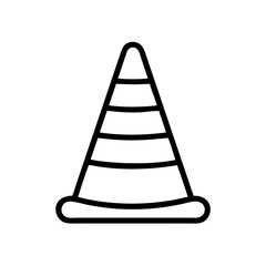 Construction Barrier Marking Off a Work Zone for Safety and Security