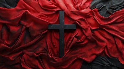 Good friday banner with cross background