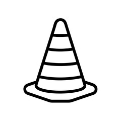 Construction Barrier Marking Off a Work Zone for Safety and Security