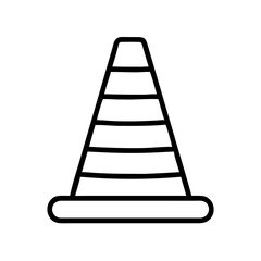 Construction Barrier Marking Off a Work Zone for Safety and Security