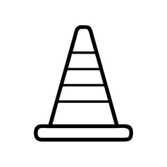 Construction Barrier Marking Off a Work Zone for Safety and Security