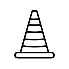 Construction Barrier Marking Off a Work Zone for Safety and Security