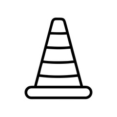 Construction Barrier Marking Off a Work Zone for Safety and Security