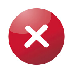 Obraz premium Red Circular Button With In The Center Ind isolated on a transparent background