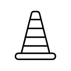 Construction Barrier Marking Off a Work Zone for Safety and Security