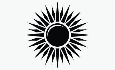 sun icon, sunlight graphic collection, starburst silhouette bundle