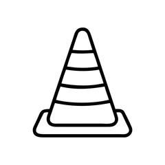 Construction Barrier Marking Off a Work Zone for Safety and Security