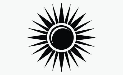 sun icon, sunlight graphic collection, starburst silhouette bundle