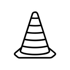 Construction Barrier Marking Off a Work Zone for Safety and Security