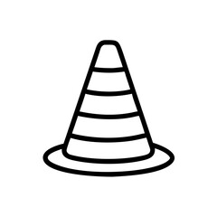 Construction Barrier Marking Off a Work Zone for Safety and Security