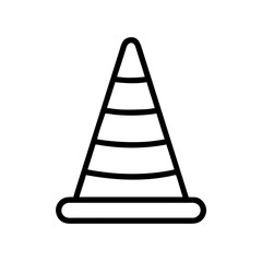 Construction Barrier Marking Off a Work Zone for Safety and Security