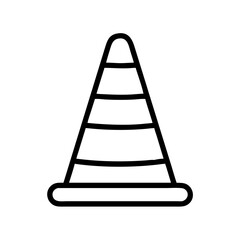 Construction Barrier Marking Off a Work Zone for Safety and Security