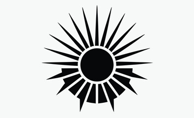 sun icon, sunlight graphic collection, starburst silhouette bundle