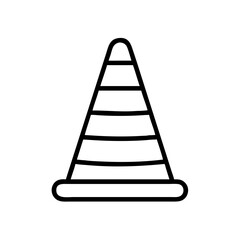 Construction Barrier Marking Off a Work Zone for Safety and Security