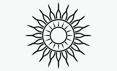 sun icon, sunlight graphic collection, starburst silhouette bundle