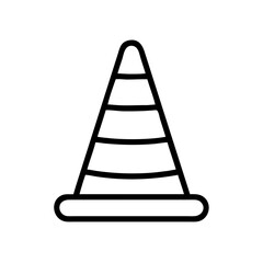 Construction Barrier Marking Off a Work Zone for Safety and Security