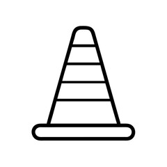 Construction Barrier Marking Off a Work Zone for Safety and Security