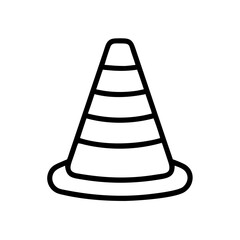 Construction Barrier Marking Off a Work Zone for Safety and Security