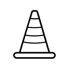 Construction Barrier Marking Off a Work Zone for Safety and Security