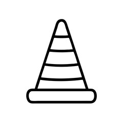 Construction Barrier Marking Off a Work Zone for Safety and Security