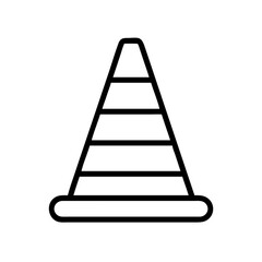 Construction Barrier Marking Off a Work Zone for Safety and Security