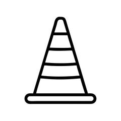 Construction Barrier Marking Off a Work Zone for Safety and Security