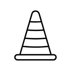 Construction Barrier Marking Off a Work Zone for Safety and Security