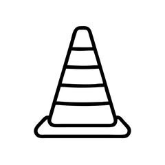 Construction Barrier Marking Off a Work Zone for Safety and Security