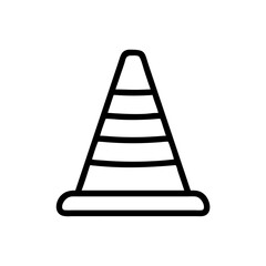 Construction Barrier Marking Off a Work Zone for Safety and Security