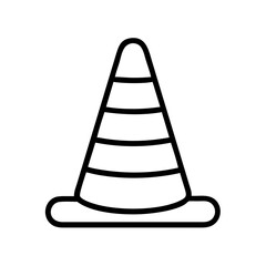 Construction Barrier Marking Off a Work Zone for Safety and Security