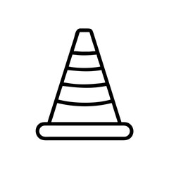 Construction Barrier Marking Off a Work Zone for Safety and Security