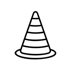 Construction Barrier Marking Off a Work Zone for Safety and Security